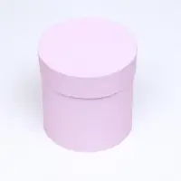 Набор круглых подарочных коробок 5 в 1 &laquo;Пыльная роза&raquo;, 20&times;20 - 15&times;15