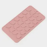 Форма для конфет и шоколада Доляна &laquo;Листики&raquo;, силикон, 21.2&times;11.5 см, 24 ячейки, розовая