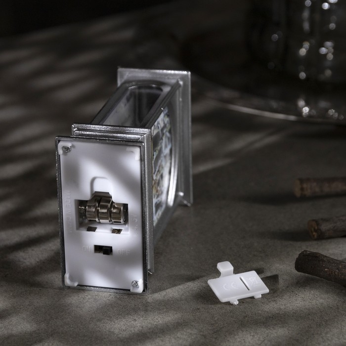 Светодиодная фигура «Серебристый фонарь с оленями» 7 × 13 × 3.5 см, пластик, батарейки AG13х3 (в комплекте), свечение тёплое белое Светодиодная фигура «Серебристый фонарь с оленями» 7 × 13 × 3.5 см, пластик, батарейки AG13х3 (в комплекте), свечение тёплое белое
