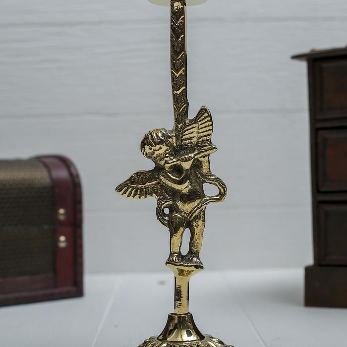 Подсвечник  Подсвечник "Ангел" на 1 свечу, латунь 9х9х24 см