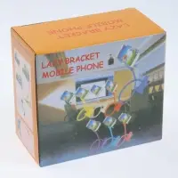 Держатель - прищепка Luazon, гибкий, регулируемый, для смартфона 3-7", 58 см, ширина держателя 12 см, белый