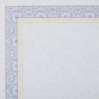 Сертификат-бумага А4 Attache двойная рамка сине-оранжевая ID8, 25шт/уп