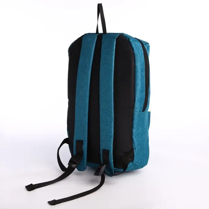 Рюкзак молодёжный на молнии, водонепроницаемый, с карманами, 22&times;12&times;35 см, синий