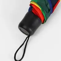 Зонт механический &laquo;Радуга&raquo;, 3 сложения, 8 спиц, R=48/55 см, d=96 см, разноцветный