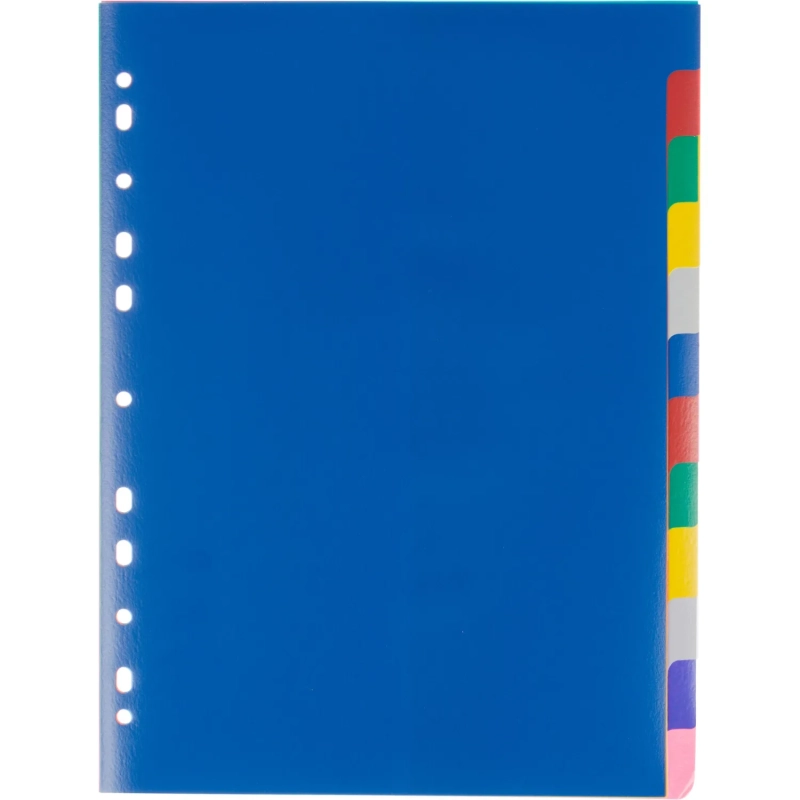 Разделитель листов 12 цв. пластик