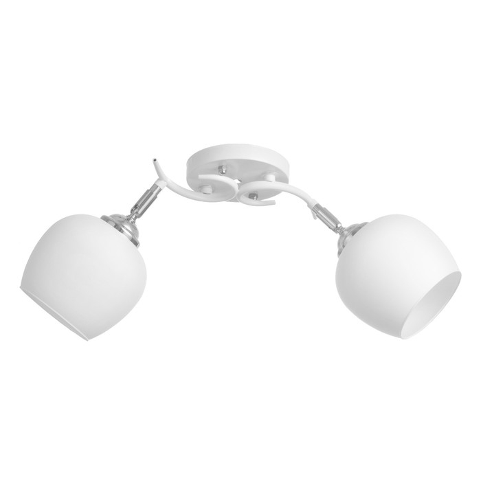 Люстра Люстра "Ава" 2хЕ27 40Вт бело-хромовый 45х26х27 см BayerLux