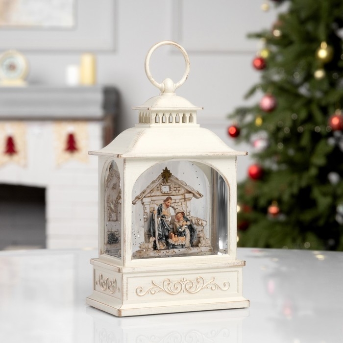 Фигура светодиодная «Рождество», 21х13.3х8.1 см, музыка, батарейки ААх3 (не в комплекте), USB, свечение тёплое белое Фигура светодиодная «Рождество», 21х13.3х8.1 см, музыка, батарейки ААх3 (не в комплекте), USB, свечение тёплое белое