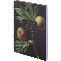 Бизнес-тетрадь, BS, А5, 80л., клетка, спираль. Flora, инжир N4184
