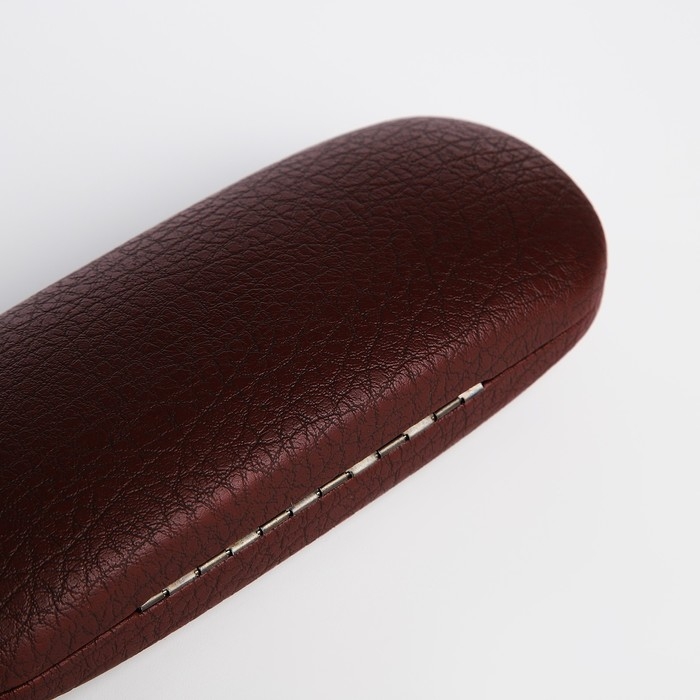 Футляр для очков на хлопушке, длина 16 см, цвет бордовый Футляр для очков на хлопушке, длина 16 см, цвет бордовый