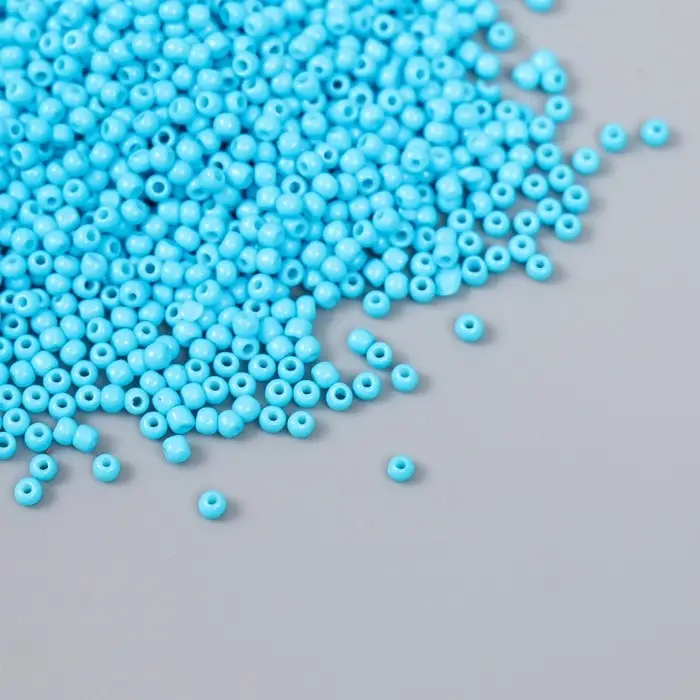 Бисер стекло 12/0  Бисер стекло 12/0 "Детский голубой" 15 гр