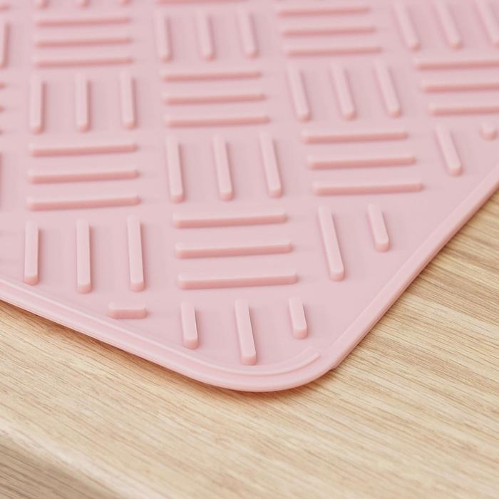 Коврик для сушки посуды, 35×45 см, силикон, цвет МИКС Коврик для сушки посуды, 35×45 см, силикон, цвет МИКС