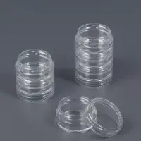Набор баночек для мелочей, накручивающиеся, 5 мл, 6 шт., прозрачный