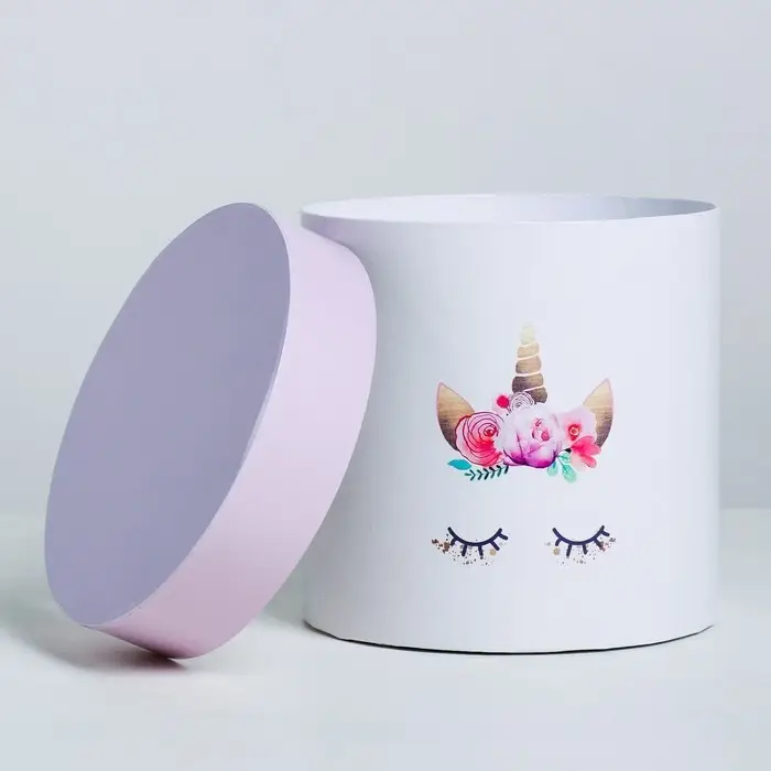 Коробка подарочная круглая, упаковка, «Нежная», 15 х 15 х 15 см