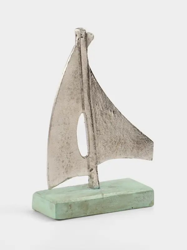 Сувенир &laquo;Парусник&raquo;, 6&times;17&times;24 см, алюминий, дерево