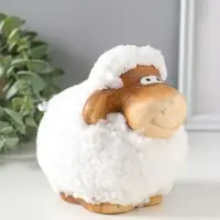 Сувенир керамика "Снежный барашек" 13,5х10,5х12 см