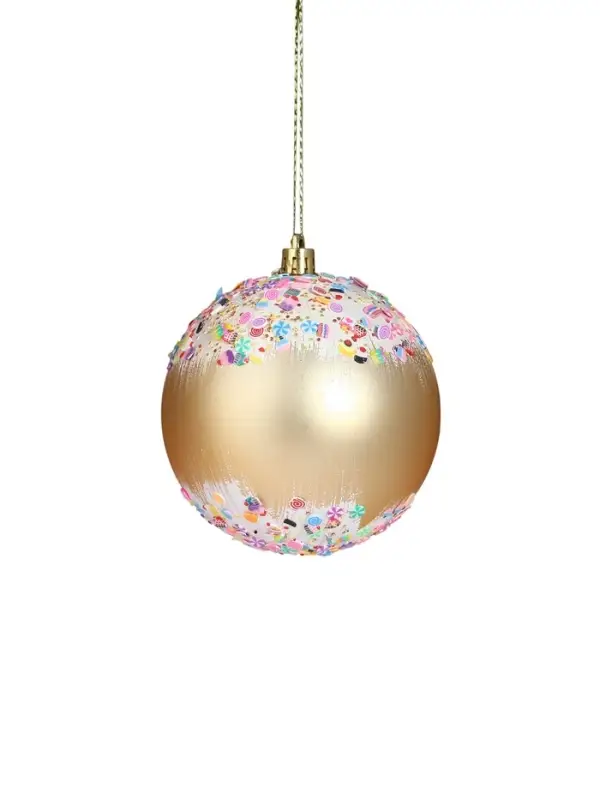 Ёлочные игрушки &laquo;Новогодний восторг&raquo;, шары новогодние, d=10 см, набор 6 шт., золото