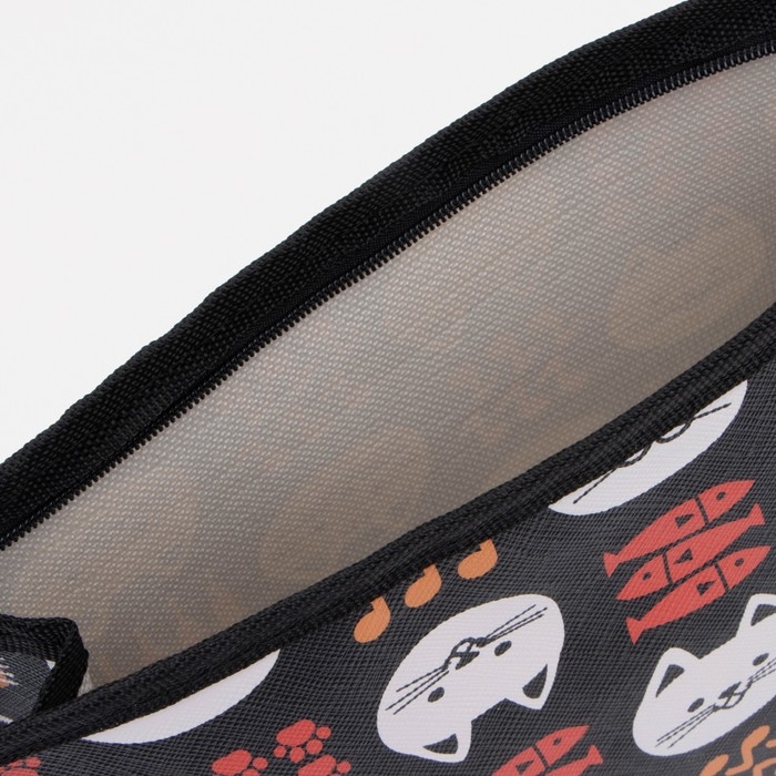 Косметичка на молнии, цвет чёрный Косметичка на молнии, цвет чёрный