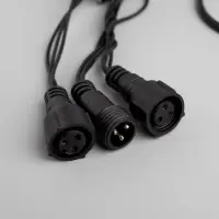 Гирлянда &laquo;Нить&raquo; 15 м, IP20, тёмная нить, 400 ламп, свечение мульти, 8 режимов, 220 В