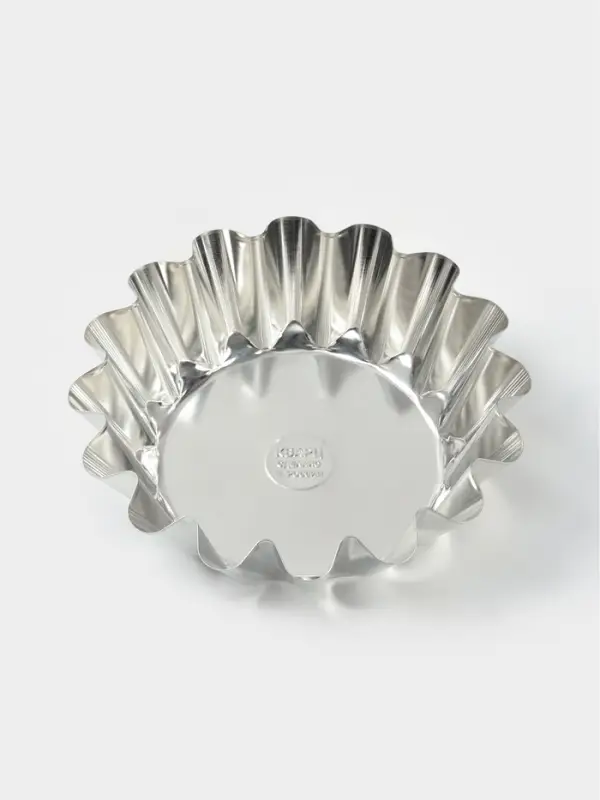 Форма для выпечки классическая, d=17.6 см, h=5.6 см, высокая, жесть, серебристая