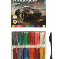 Пластилин 12цв 180г ErichKrause Road Beast, со стеком
