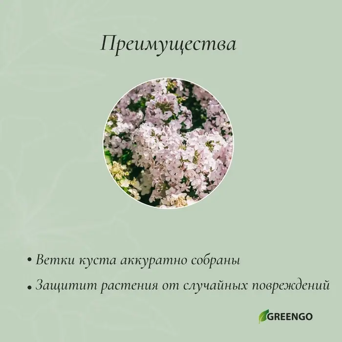 Кустодержатель для цветов, d=20 см, h=70 см, ножка d=0.3 см, металл, зелёный, Greengo