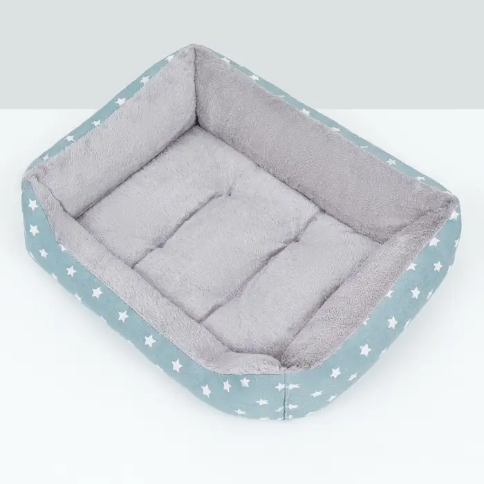 Лежанка для животных &laquo;Звезды&raquo;, 50&times;40&times;15 см, серая