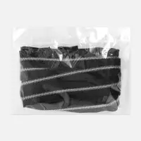 Молния металлическая, №5, 2 замка, разъёмная, замки автомат, 80 см, чёрный