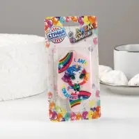 Свеча для торта «Радужная пони», розовая, 6.5 см Свеча для торта «Радужная пони», розовая, 6.5 см