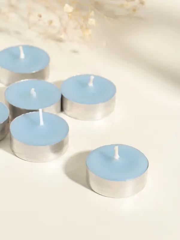 Набор свечей ароматических чайных 12 шт., d=37 мм, 15 г, 4 ч. горения, утренняя роса