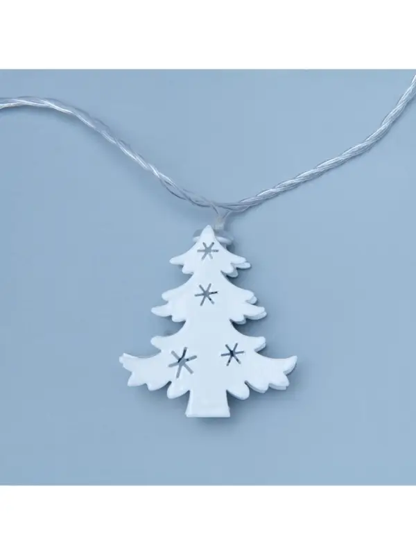 Гирлянда &laquo;Нить&raquo; 4 м с насадками &laquo;Новогодняя сказка&raquo;, IP20, прозрачная нить, 20 LED, свечение мульти, 8 режимов, 220 В