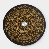 Подставка для торта Magistro &laquo;Восток&raquo;, d=32 см, вращающаяся, стекло, чёрная