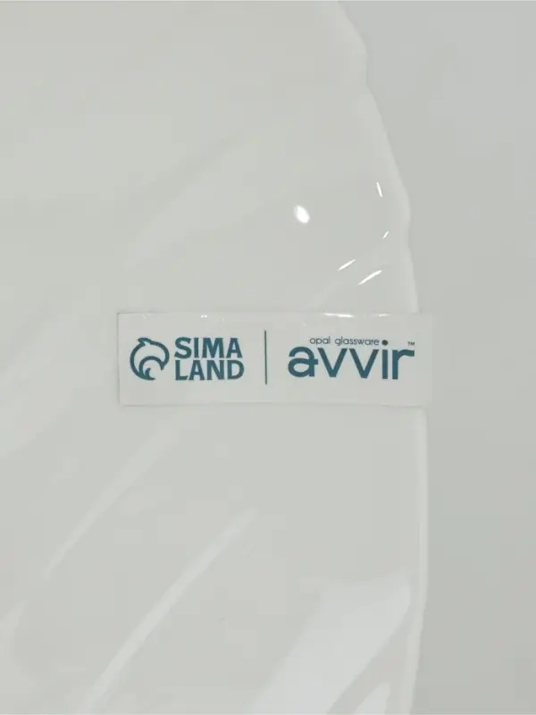 Салатник Avvir &laquo;Лист&raquo;, 1.4 л, 27&times;9 см, стеклокерамика, белый
