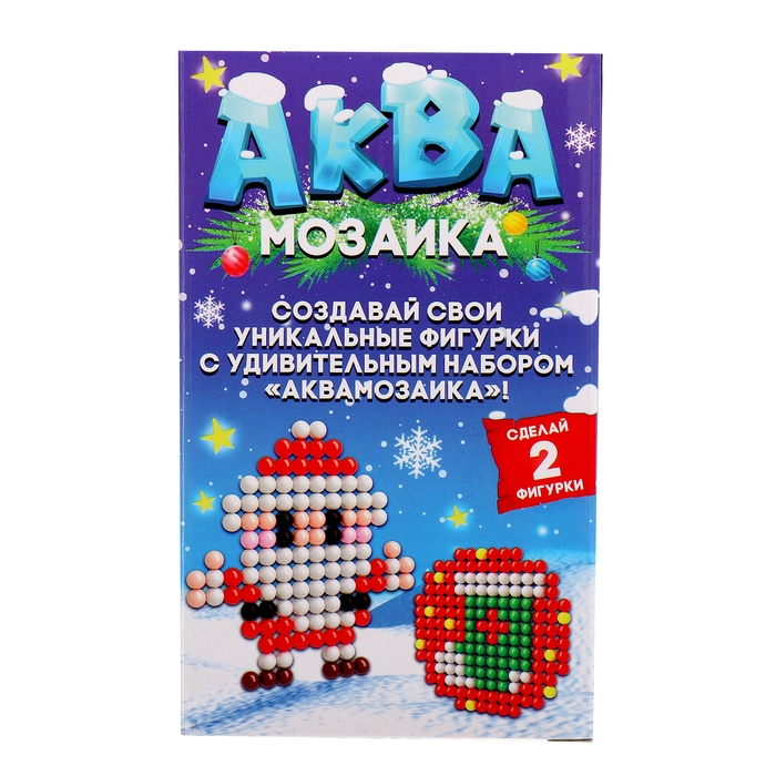 Аквамозаика «Снежная баночка. Дедушка Мороз», ночник, более 200 шариков Аквамозаика «Снежная баночка. Дедушка Мороз», ночник, более 200 шариков