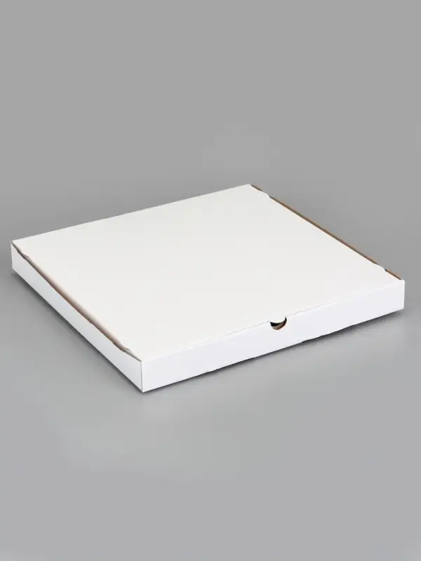 Коробка для пиццы, белая, 33&times;33&times;4 см