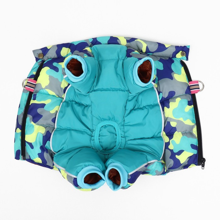 Комбинезон принтованный с замком на спине, размер 16 (ДС 28 см, ОГ 34 см, ОШ 44 см), голубой 696824 Комбинезон принтованный с замком на спине, размер 16 (ДС 28 см, ОГ 34 см, ОШ 44 см), голубой 696824