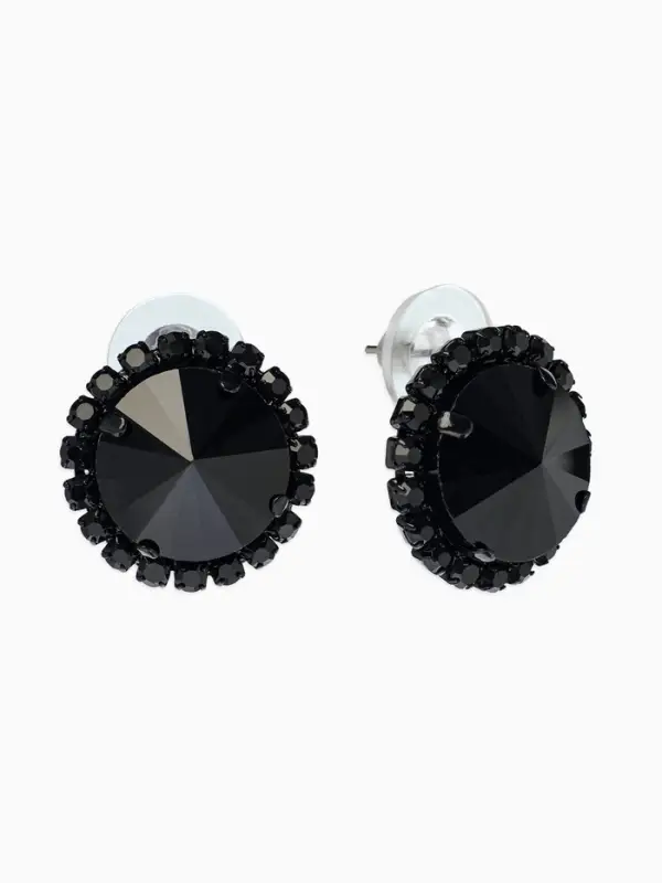 Набор 2 предмета: серьги, колье &laquo;Вернисаж&raquo;, круг ажурный, чёрный, 35 см