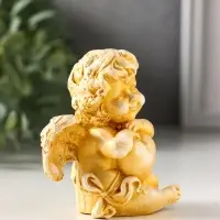 Фигурка гипс &laquo;Ангел держит сердце&raquo;, 6&times;8&times;6 см