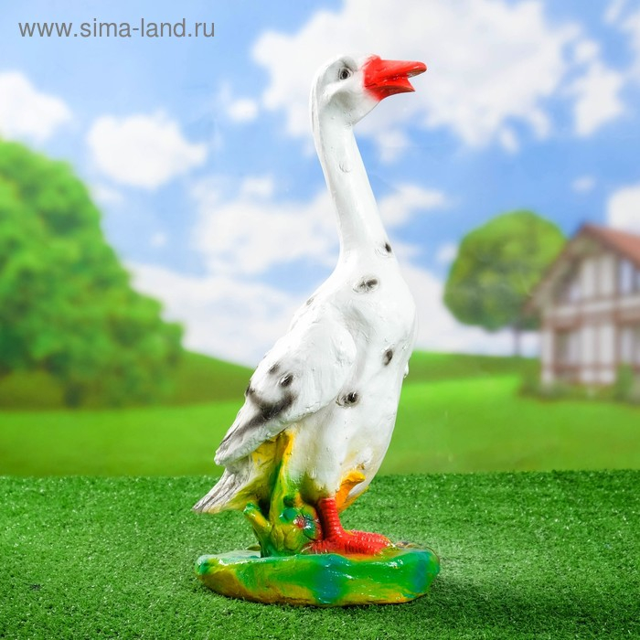 Садовая фигура Садовая фигура "Гусь станина" 20х20х48см