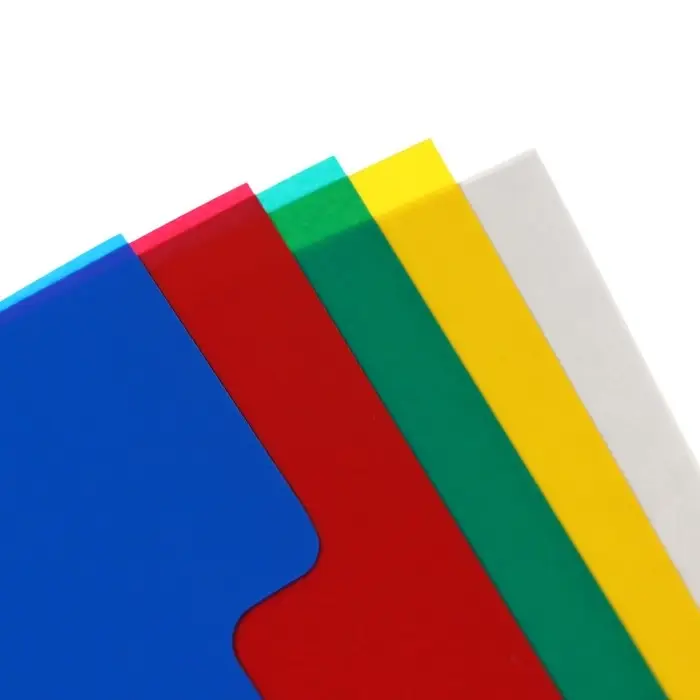 Набор разделителей листов А5 Office-2000, 5 листов без индексации, цветные, пластик 120 мкм Набор разделителей листов А5 Office-2000, 5 листов без индексации, цветные, пластик 120 мкм