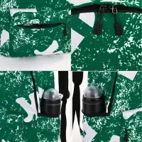 Рюкзак молодёжный на молнии, с карманами, размер 30&times;13&times;42 см, зелёный