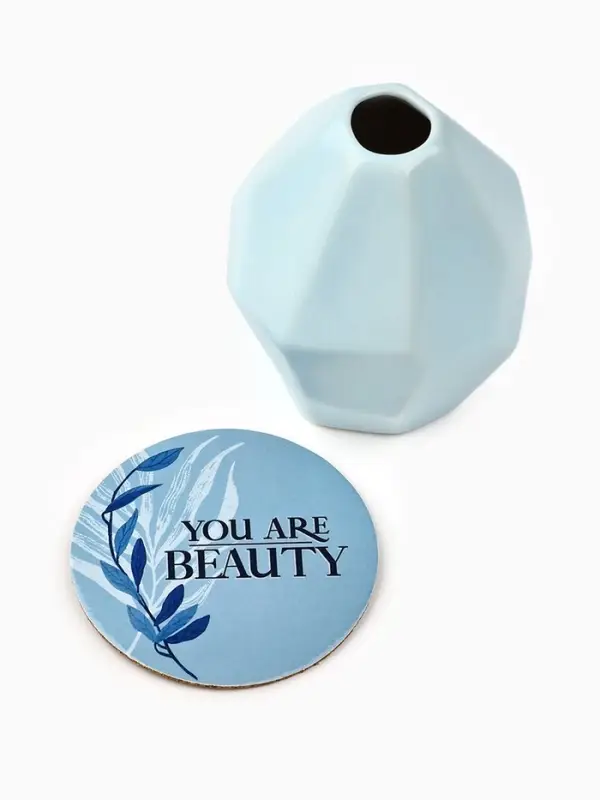 Ваза для цветов и подставка You are beauty, 9&times;7&times;7 см, 100 мл.