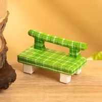 Мебель для кукол &laquo;Скамейка&raquo;, 8.5&times;4&times;5 см, дерево, зелёная