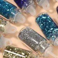 Блёстки для декора &laquo;Небесное мерцание&raquo;, набор 12 бутылочек, крупные/мелкие, разноцветные