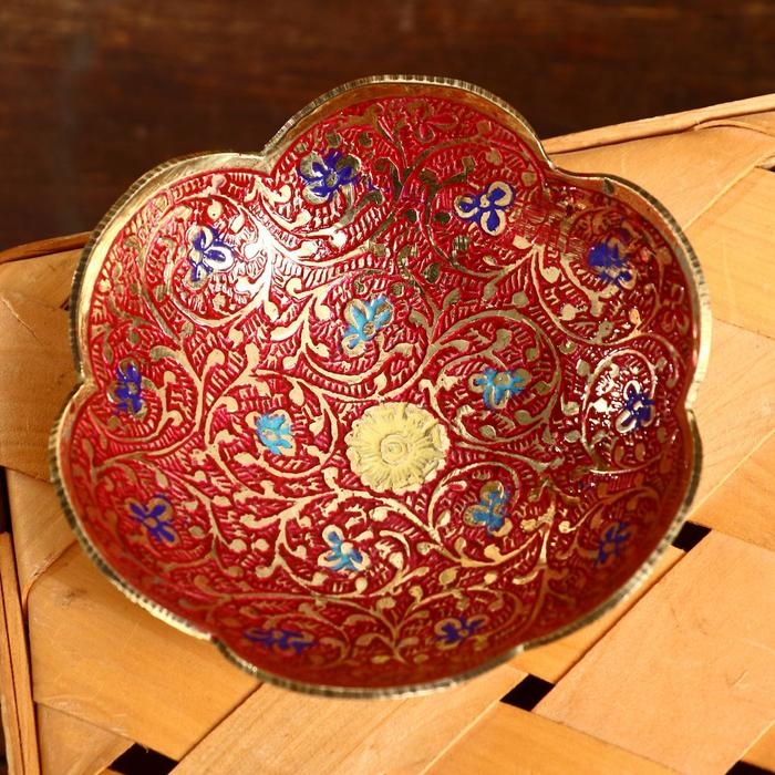 Блюдце "Венге" латунь 10х10х4 см