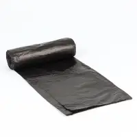 Мешки для мусора 120 л, ПНД, толщина 15 мкм, 10 шт. в рулоне, чёрные