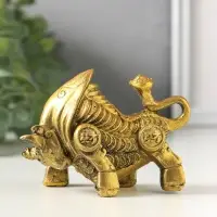 Фигурка гипс &laquo;Золотой телец&raquo;, 6&times;9&times;5 см, под золото