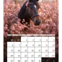 Календарь 2026 на ригеле «Тройка лошадей»