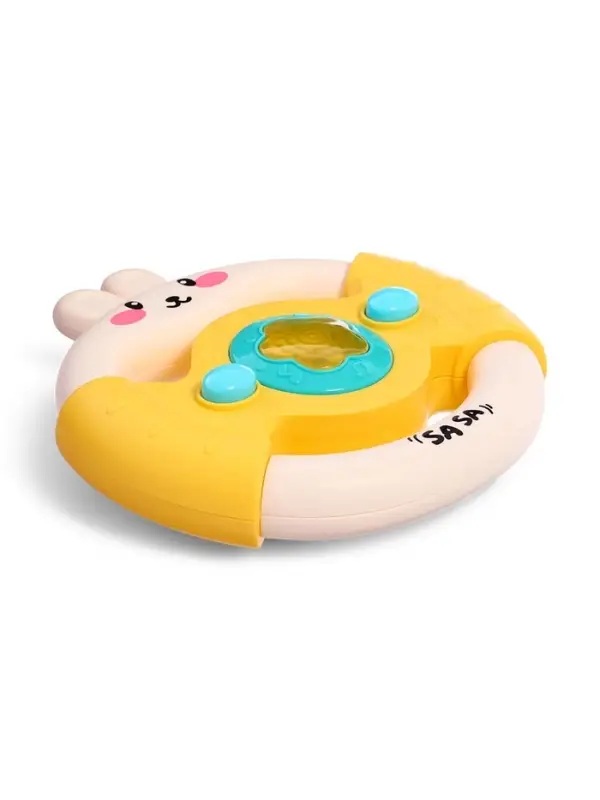 Музыкальный руль ZABIAKA &laquo;Малыш зайчик&raquo;, звуковые и световые эффекты, жёлтый