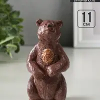 Фигурка гипс &laquo;Медведь тотемный&raquo;, 11 см, коричневый
