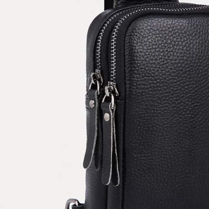 Сумка-слинг на молнии, цвет чёрный Сумка-слинг на молнии, цвет чёрный